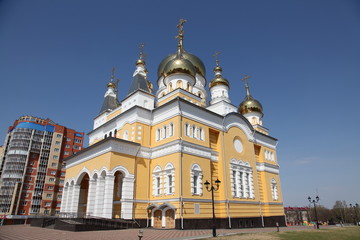 Naklejka premium The Church of Cyril and Methodius in Saransk, Russia