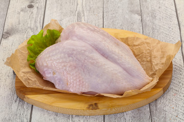 Raw chicken breast