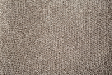 Gray beige linen canvas surface background. Sackcloth design, ecological cotton textile, fashionable woven flex burlap.