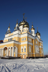 Fototapeta na wymiar The Church of Cyril and Methodius in Saransk, Russia