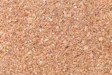 Natural light brown cork textured flat surface. Copy space background, decoration interior and furniture material.