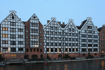Naklejka premium Architecture of the old town Gdansk Poland
