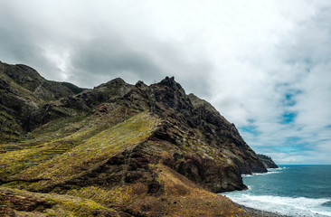 Mountains by the sea in Anaga Country Park