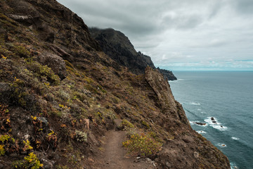 Path along the coast in Anaga Country Park