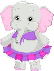 Cute elephant illustration. It can be used for baby t-shirt design, fashion print, velentines day card, poster, design element for children's clothes