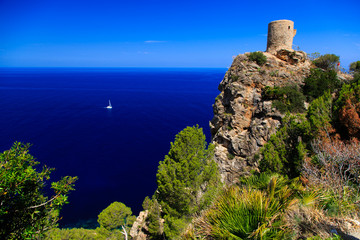 Fototapeta na wymiar Aussichtspunkt Torre del Verger auf Mallorca in Spanien