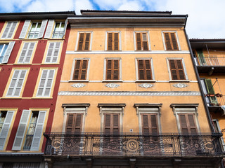 apartment houses on street via San Lazzaro
