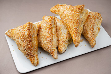 croissants on a white plate