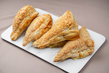 croissants on a white plate