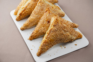 croissants on a white plate