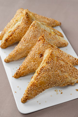 croissants on a white plate