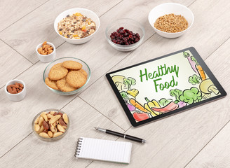 Healthy food composition with tablet
