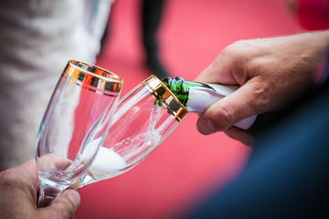 Sektgläser vom Brautpaar 