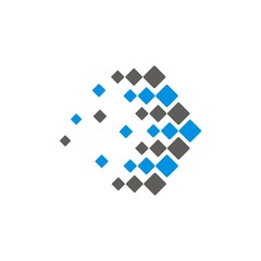 abstract logo technology arrow - Vector