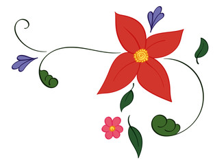 Flower Decal Corner