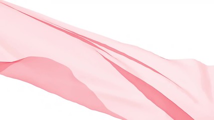 red fabric slowly swaying in the wind