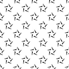 Seamless pattern with stars spin.