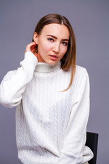 Obraz premium Portrait of beautiful young woman