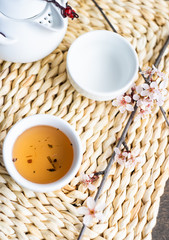 Asian style green tea concept