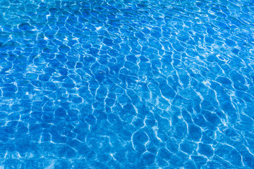 Fototapeta na wymiar Blue turquoise transparent water surface