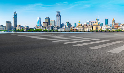 Fototapeta premium Urban Road, Highway and Construction Skyline..