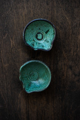 Empty bowl on wooden background