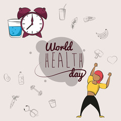 World healthy day card