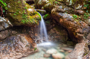 Fototapeta na wymiar clean waterfall