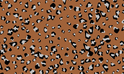 Leopard print design. Animal skin pattern.
