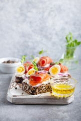 Scandinavian open faced sandwich