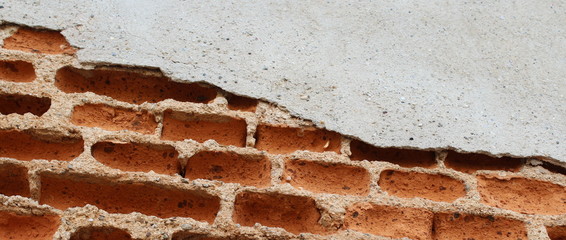muro in mattoni antico