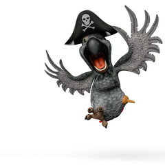 grey pirate parrot cartoon What`s Going On