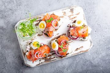 Scandinavian open faced sandwich