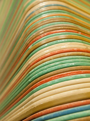 Abstract photo of old retro cafeteria trays