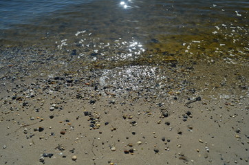 water on beach