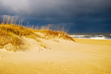 Plakat Storm Clouds gathering over Cape Hatteras National Seashore
