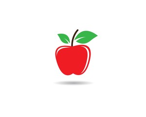 Apple vector icon illustration