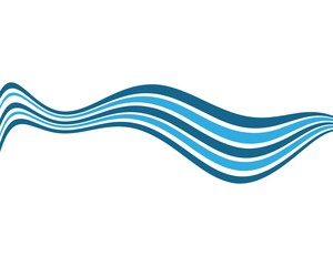 Water wave vector illustration