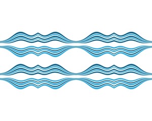Water wave vector illustration