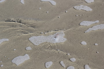 water and sand
