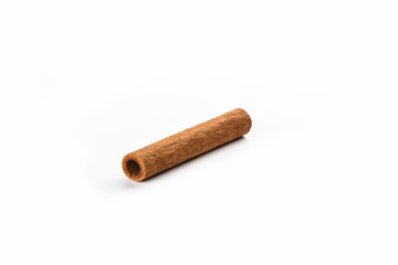 Cinnamon stick isolated on white background. Spice concept