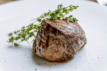 grilled steak filet Mignon