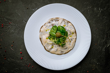 vitello tonato on a plate