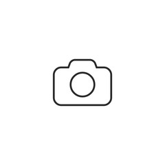 Camera Icon in trendy flat style isolated on grey background. line icon. Camera symbol for your web site design, logo, app, UI