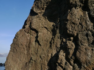 rock in sea