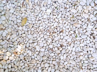 Top view of white stone texture as a background