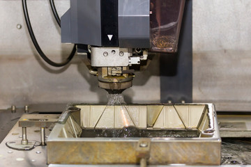 high precision cnc wire cut machine at workshop