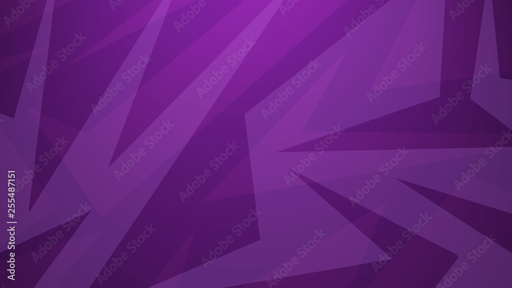 Wall mural abstract purple background with modern art shapes and triangle angles and lines in abstract design p