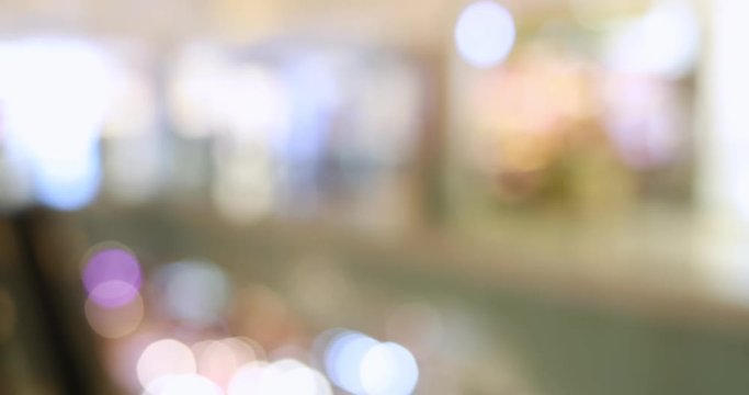 Blur of shopping mall