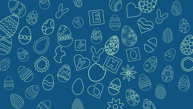background on Easter holiday theme dynamic